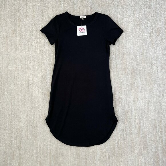 Heart & Hips Dresses & Skirts - NWT Heart & Hips Black Cotton Short Sleeve Mini Dress M